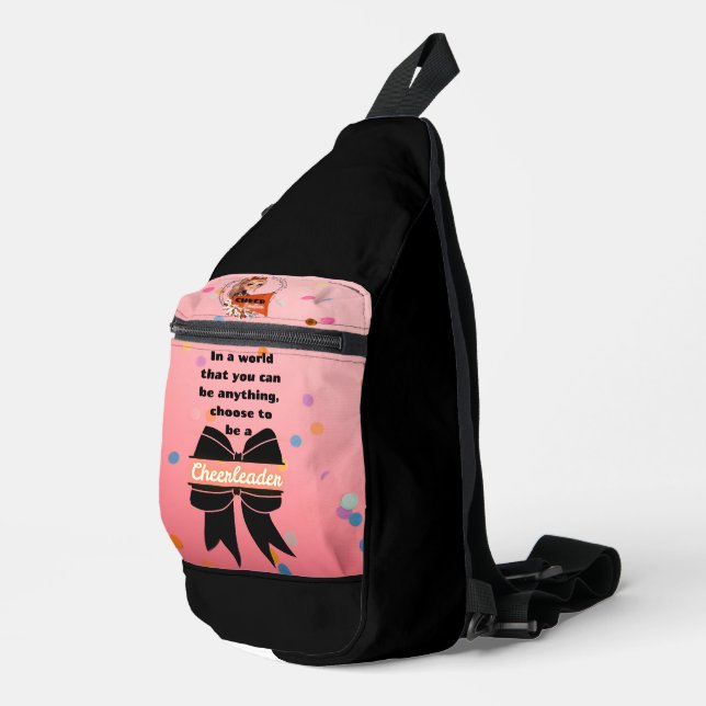 Cheerleader Makeup Pouch Crossbody Bag (Rechte Ecke)