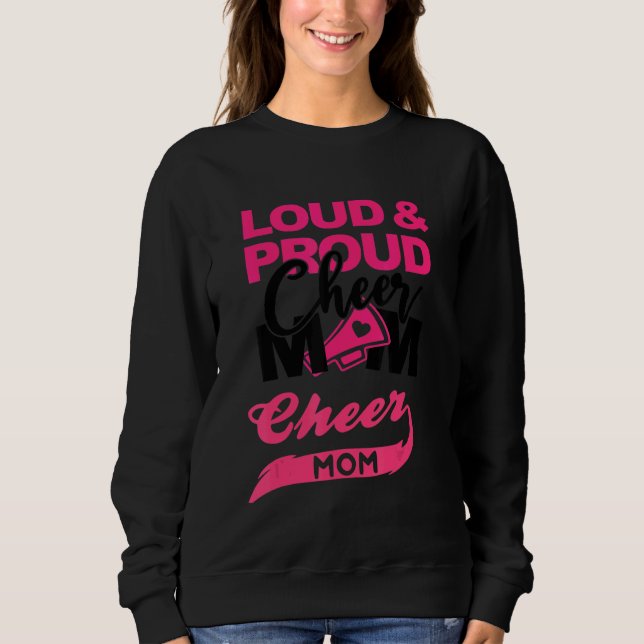 Cheerleader Mama Cheer Mama Partys Sweatshirt (Vorderseite)