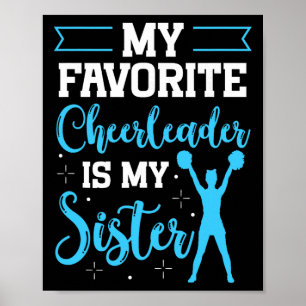 Cheerleader Mein Lieblings-Cheerleader ist meine S Poster