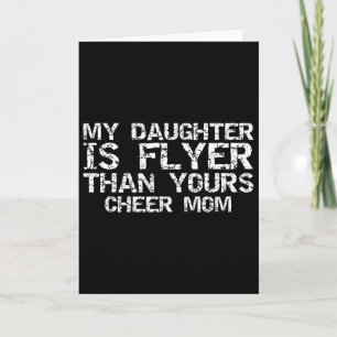 Cheerleader-Mutter Meine Tochter ist fliegerischer Karte