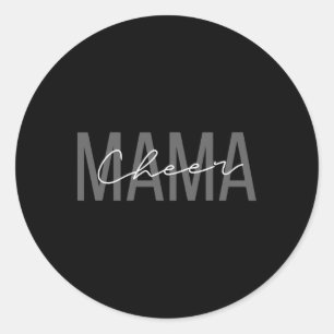Cheerleader-Mutter-Shirt Cheer-Mama Mutter Mutter  Runder Aufkleber