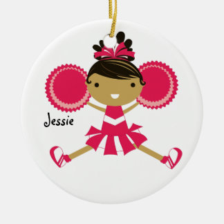 Cheerleader-Name-Verzierung KRW rosa Keramikornament