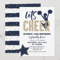 Cheerleader Navy and Gold Cheerday
