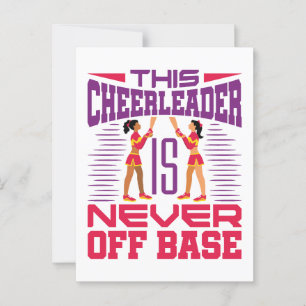 Cheerleader Nie aus Base Funny Cheleading Postkarte