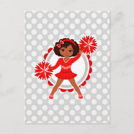 Cheerleader - Niedlicher amerikanischer Cheerleade Postkarte