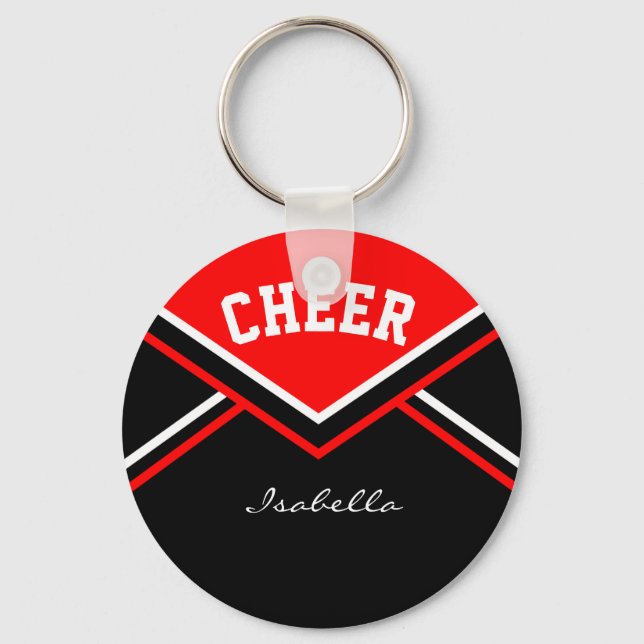 Cheerleader Outfit in Red Schlüsselanhänger (Vorderseite)