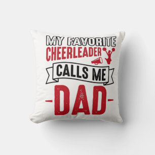 Cheerleader Papa Vintage Engraving Shirt Design_1 Kissen