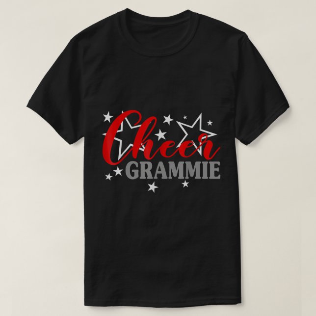 Cheerleader Proud Cheer Grammie Pride Sports Suppl T-Shirt (Design vorne)