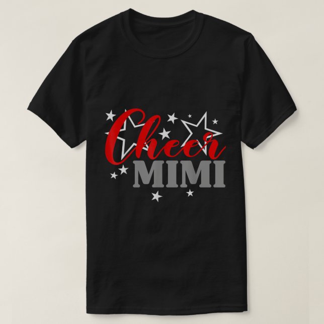 Cheerleader Proud Cheer Mimi Pride Sports Support T-Shirt (Design vorne)
