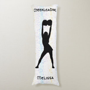 Cheerleader Rainbow Confetti Personalisiert Seitenschläferkissen