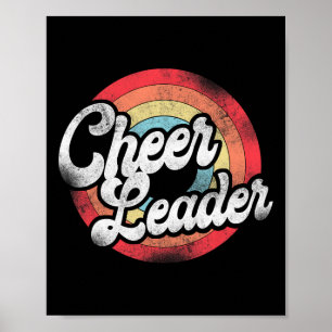 Cheerleader Retro Vintage Cheerleader Poster