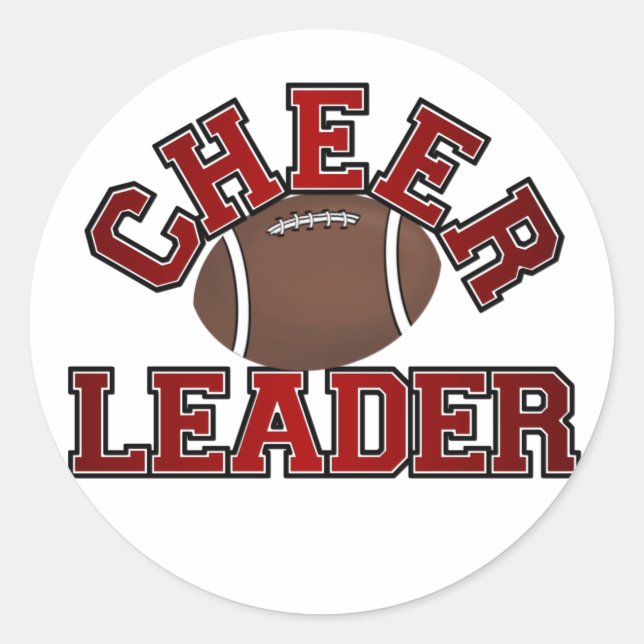 Cheerleader Runder Aufkleber (Vorderseite)