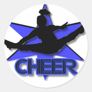 Cheerleader Runder Aufkleber