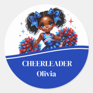 Cheerleader Runder Aufkleber