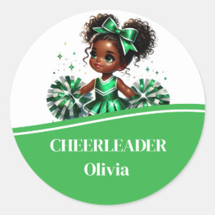 Cheerleader Runder Aufkleber