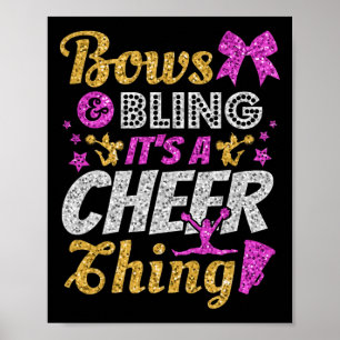 Cheerleader, Schleifen und Glamour Es ist eine Che Poster
