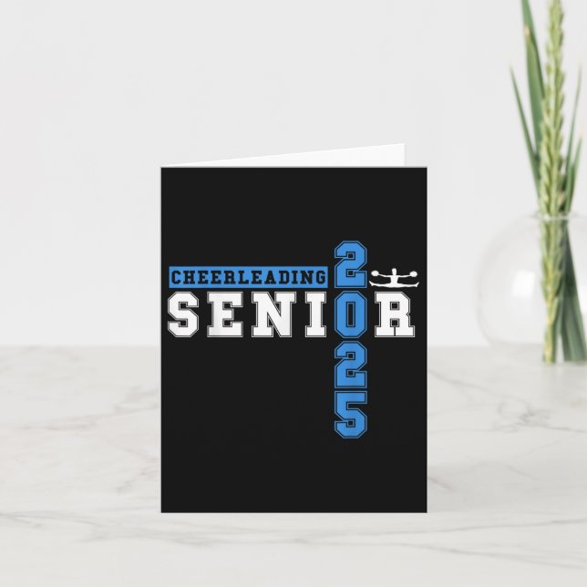 Cheerleader Senior Night Cheer Senior 2025 Gradua Karte (Vorderseite)