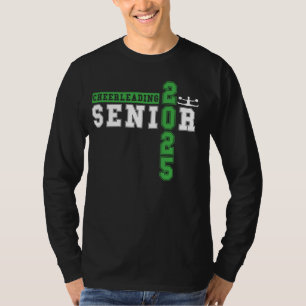 Cheerleader Senior Night Cheer Senior 2025 Gradua T-Shirt