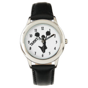 Cheerleader Silhouette Custom Watch Armbanduhr