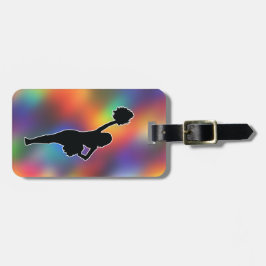 Cheerleader -- Silhouette image - Personalize Gepäckanhänger