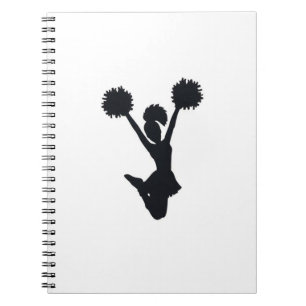 Cheerleader-Silhouette Notizblock