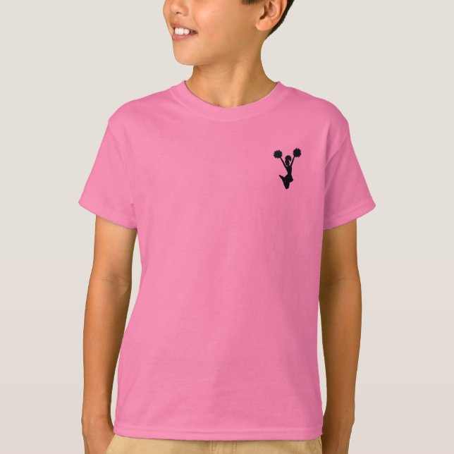 Cheerleader-Silhouette T-Shirt (Vorderseite)