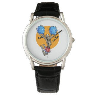 Cheerleader Skeleton Halloween Cheer Mama Girls Wo Armbanduhr