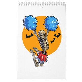 Cheerleader Skeleton Halloween Cheer Mama Girls Wo Kalender