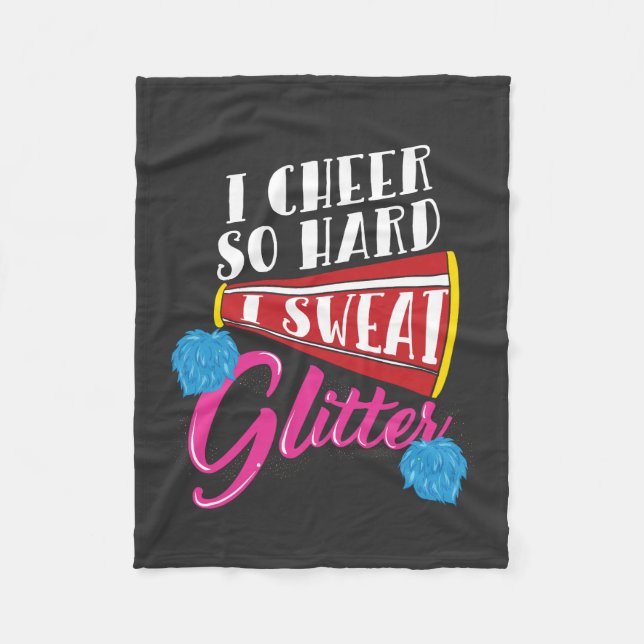 Cheerleader Sport Geschenk Fleecedecke (Vorderseite)