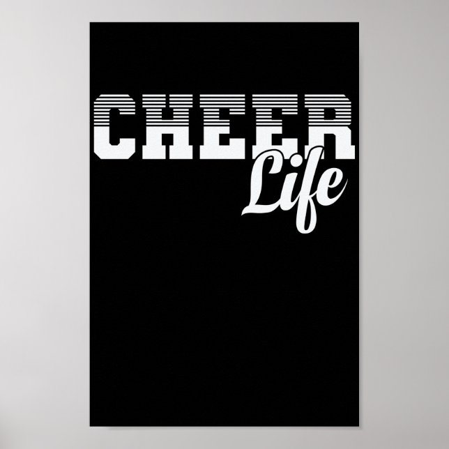 Cheerleader Sport turnen anfeuern Poster (Vorne)