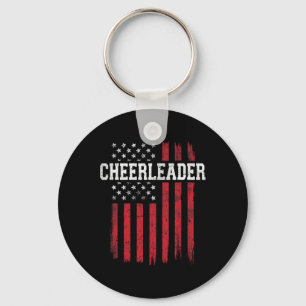 Cheerleader Stolz Amerikanische Flagge USA Patriot Schlüsselanhänger