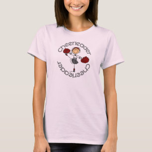 Cheerleader-Strichmännchen T-Shirt