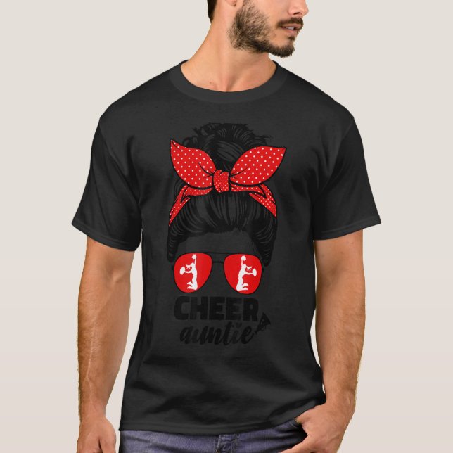 Cheerleader Tante für Frauen Tante Mes T-Shirt (Vorderseite)