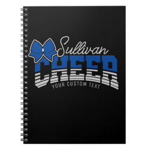 Cheerleader Team ADD NAME School Athlete Cheerlead Notizblock