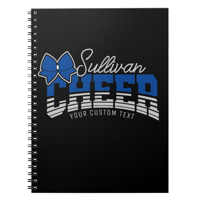 Cheerleader Team ADD NAME School Athlete Cheerlead Notizblock (Vorderseite)
