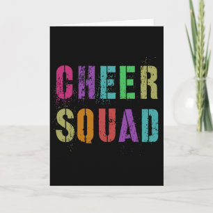 Cheerleader-Team Cheer Squad Cheerleading-Schüler Karte