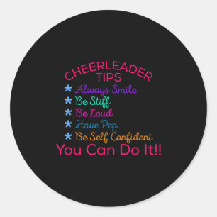 Cheerleader Tips Motivierend Chee T Shirt Highsc Runder Aufkleber