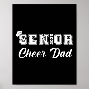 Cheerleader Vater Cheer Cl of 2025 Abschluss Poster