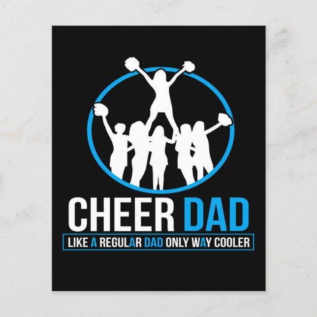 Cheerleader Vater Vathers | Cheerleading Niedlich  Flyer (Vorne)