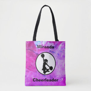 Cheerleader Watercolor Tote Bag Tasche