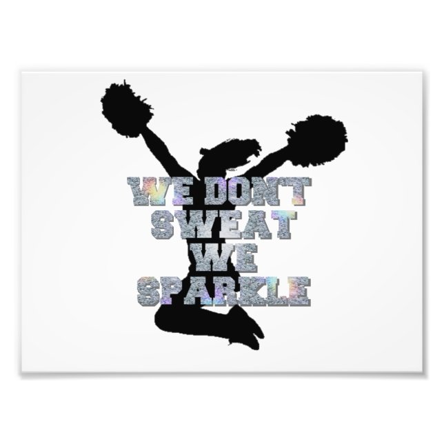 Cheerleader wir funkeln fotodruck (Vorne)