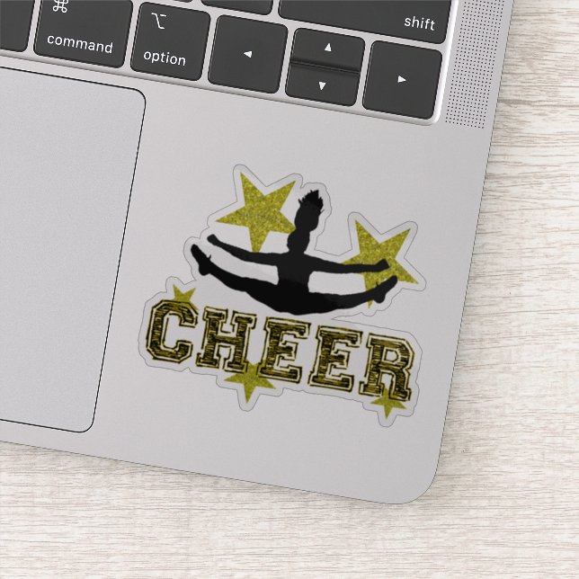 Cheerleader Zee Touch Vinyl Cut Aufkleber (Detail)