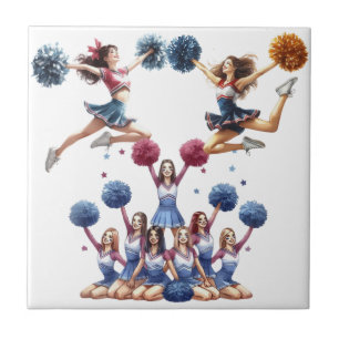 Cheerleaderin Fliese