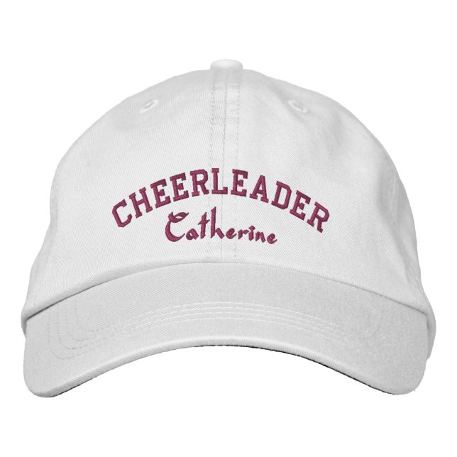 Cheerleader's Custom Sticked Ball Cap Bestickte Baseballkappe (Vorderseite)