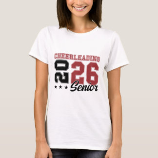 Cheerleading-Abschlussballabend Cheer Senior 2026 T-Shirt