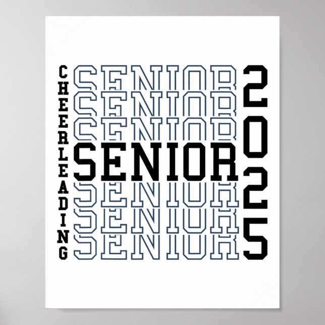 Cheerleading-Abschlussfeier Cheer Senior 2025 Absc Poster (Vorne)