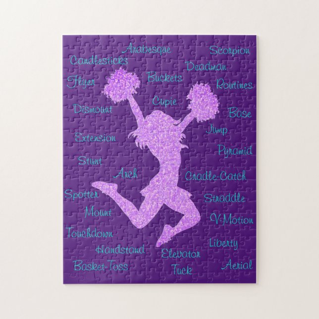 Cheerleading-Begriffe Typografie    (Vertikal)