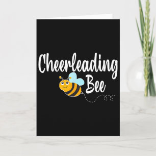 Cheerleading-Biene Cheerleader Lustige Hummel  Karte