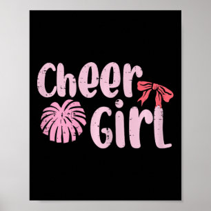 Cheerleading Cheer Mädchen Cheerleader Mädchen Kin Poster