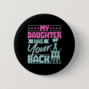 Cheerleading Cheer Mom Ckspot - Meine Tochter hat  Button